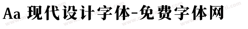 Aa 现代设计字体字体转换